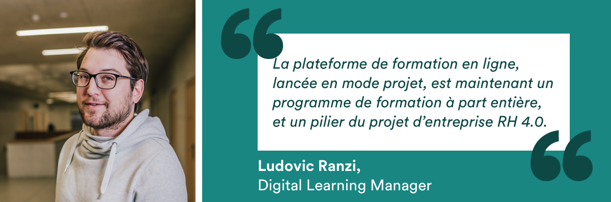 Ludovic Ranzi, Digital Learning Manager chez CIMO